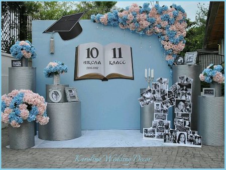 Фотозона на выпускной в школе