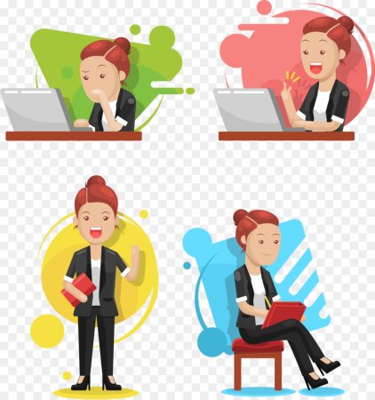 Офисный работник иллюстрация