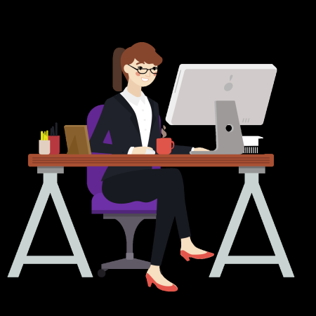 Офисные работники для презентации