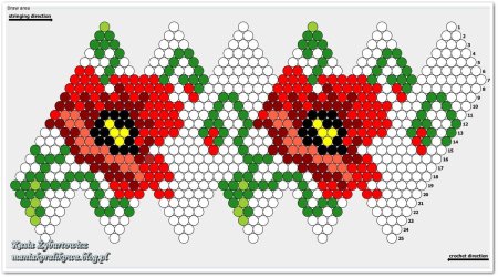Фигурки из бисера Крокодильчик