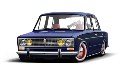 ВАЗ 2103 сбоку арт