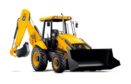 Желтый трактор JCB