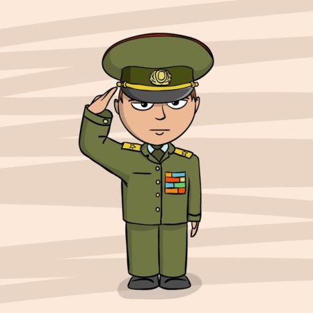 Солдат мультяшный