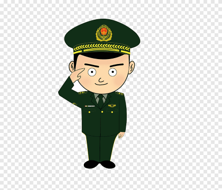 Мультяшный офицер