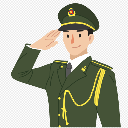 Мультяшный офицер