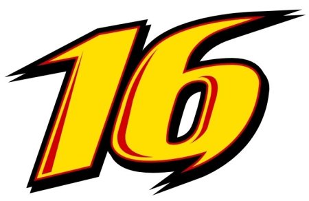 Цифра 16 красивая