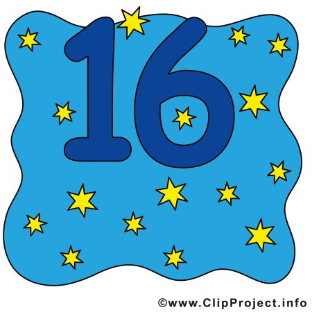 Иллюстрация цифра 16