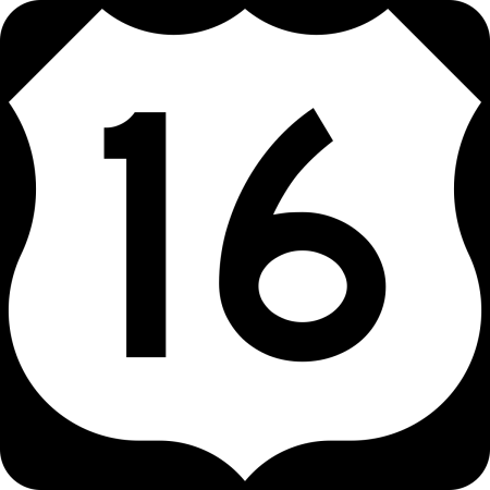 Цифра 16 красивая