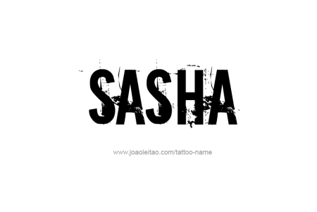 Sasha красивая надпись