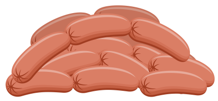 Колбаса мультяшная