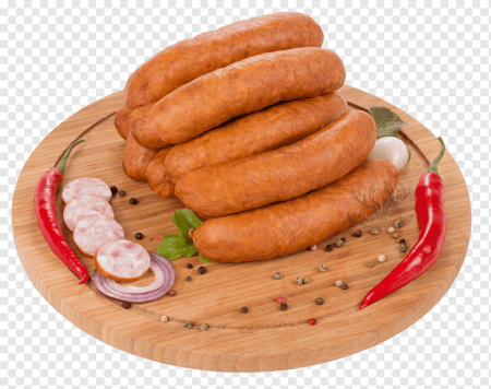 Сосиски на белом фоне