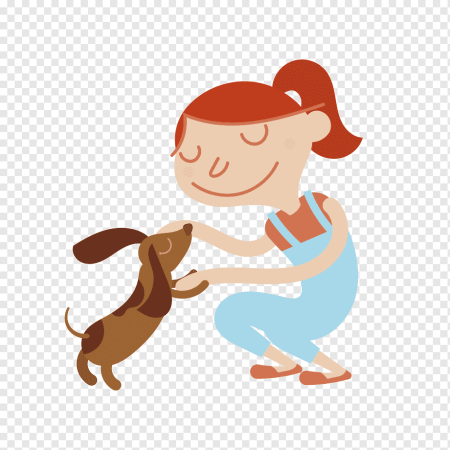 Клипарт собака на прозрачном фоне для детей
