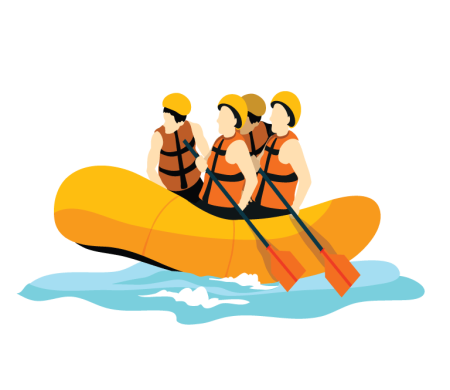 Рафтинг клипарт