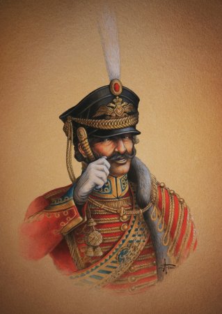 Портрет гусара в кивере