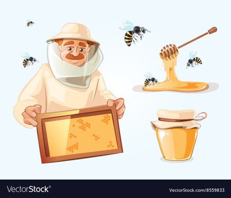 Пасечник иллюстрация