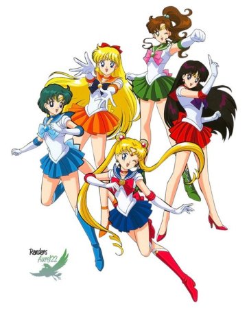 Сейлормун рендер персонажи