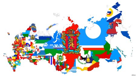 Многонациональная Россия карта