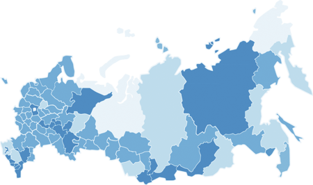 Карта РФ вектор