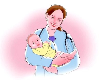 Медсестра и новорожденный