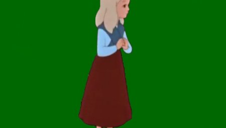 Кай и Герда на прозрачном фоне