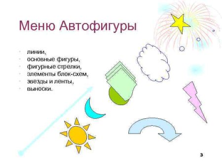 Автофигуры основные фигуры
