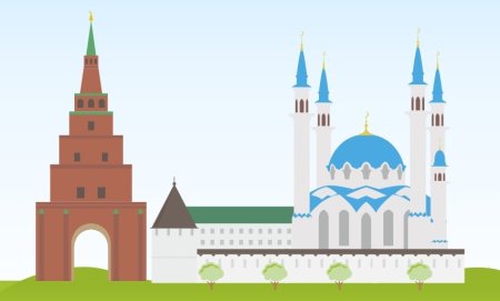 Кремль в Казани. Вид сбоку