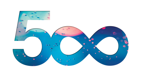 Цифра 500 на прозрачном фоне