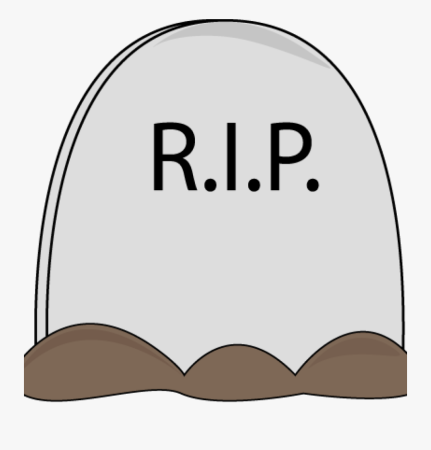 Надпись r.i.p