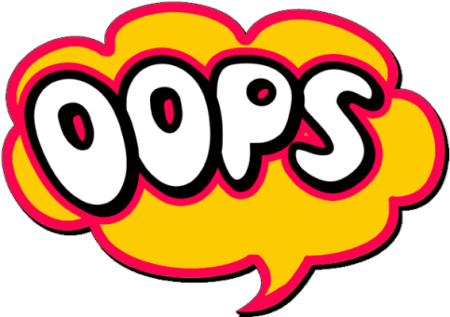 Ooops на прозрачном фоне