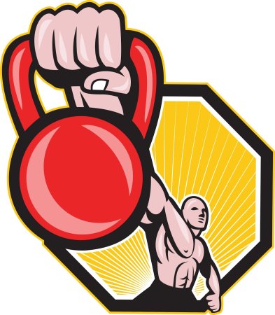 Гиревой спорт вектор
