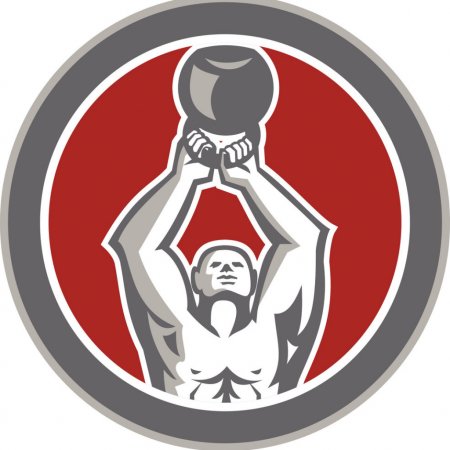 Гиревой спорт силуэт