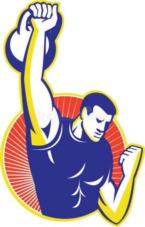 Гиревой спорт вектор
