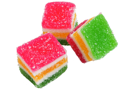 Мармелад на белом фоне