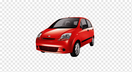 Daewoo Matiz на белом фоне