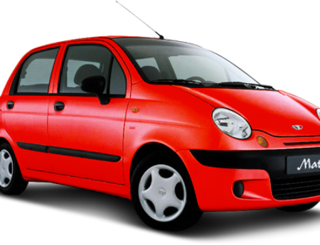 Daewoo Matiz II белый фон