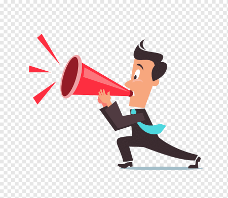 Человечек с рупором