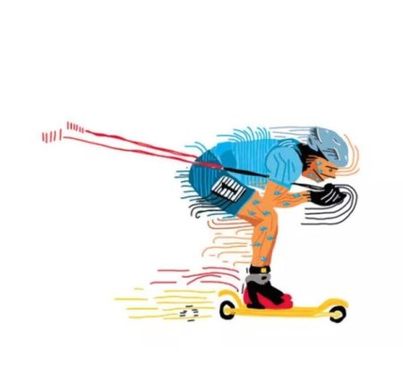 Лыжероллеры рисунок