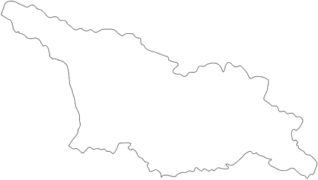 Карта Грузии вектор