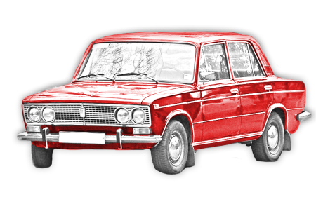 ВАЗ 2103 сбоку арт