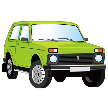 Niva 2121 спереди вектор