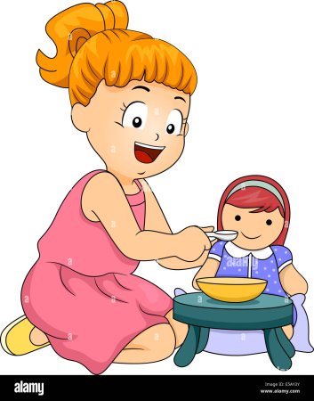 Клипарт няня в детском саду