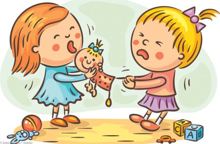 Картина с изображением ссоры детей