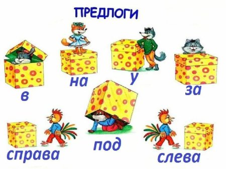 Предлоги для дошкольников
