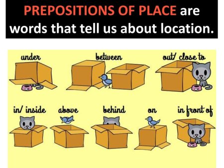 Prepositions of place предлоги места
