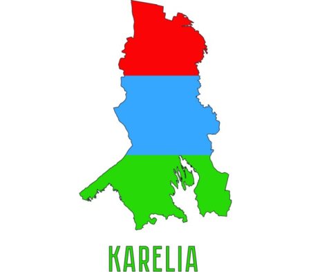 Республика Карелия на карте