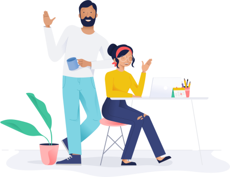 Человек в иллюстраторе