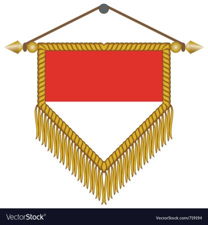 Вымпел с бахромой вектор