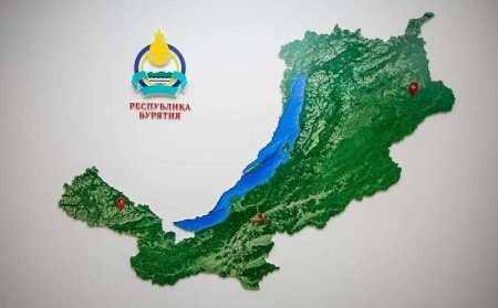 Республика Бурятия на карте