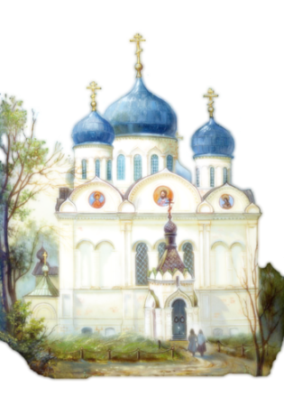 Софийский собор акварель