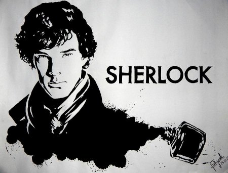 Сериал Шерлок чб